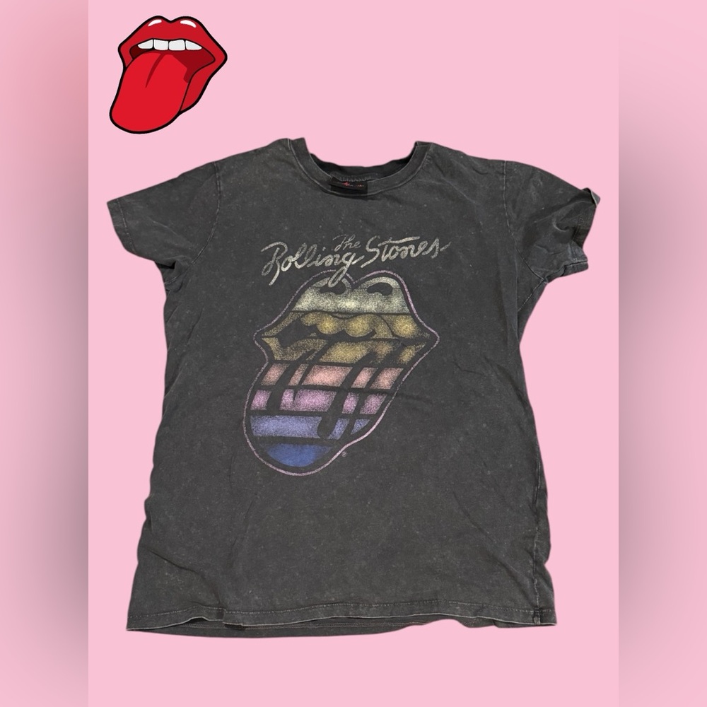 THE Roller Stones t-shirt‎ Tongue. Size M
